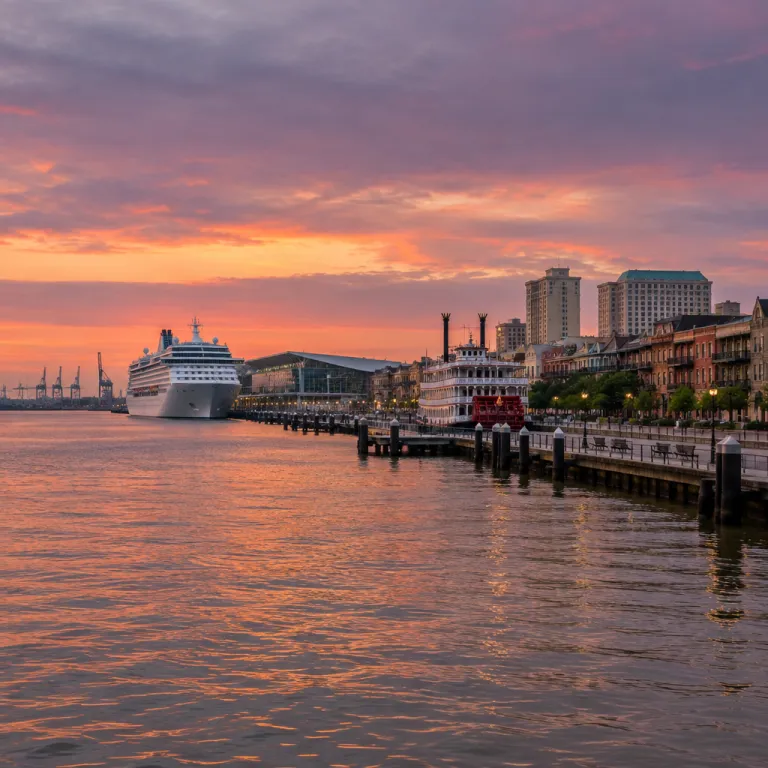 Where to stay near the New Orleans cruise port along the Mississippi riverfront